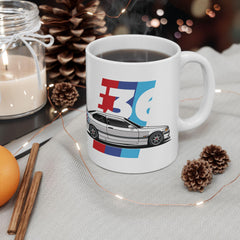 BMW E36 Ceramic Mug | Car Enthusiast Coffee Cup | Chrome and Cotton Automotive Gift