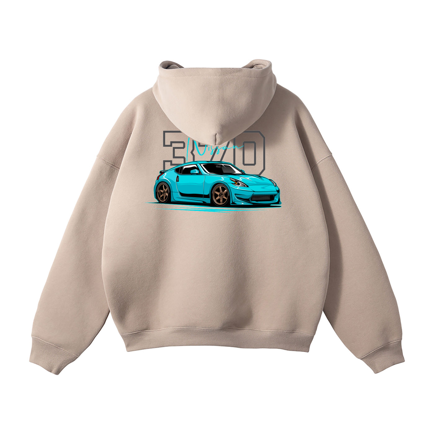 Nissan 370Z Street Build Back Graphic Hoodie\