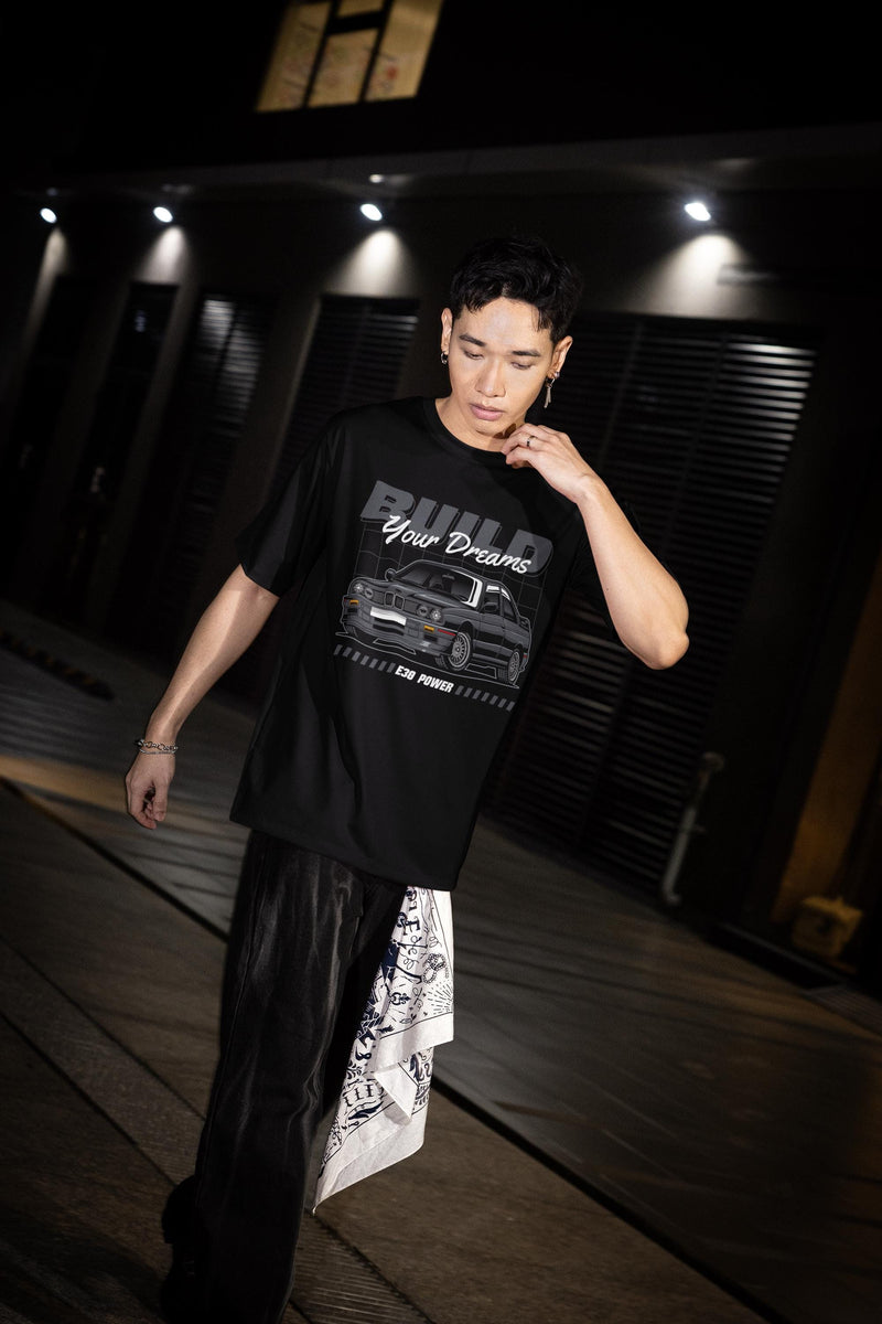 BMW E30 "Build Your Dreams" T-Shirt | Car Enthusiast Streetwear