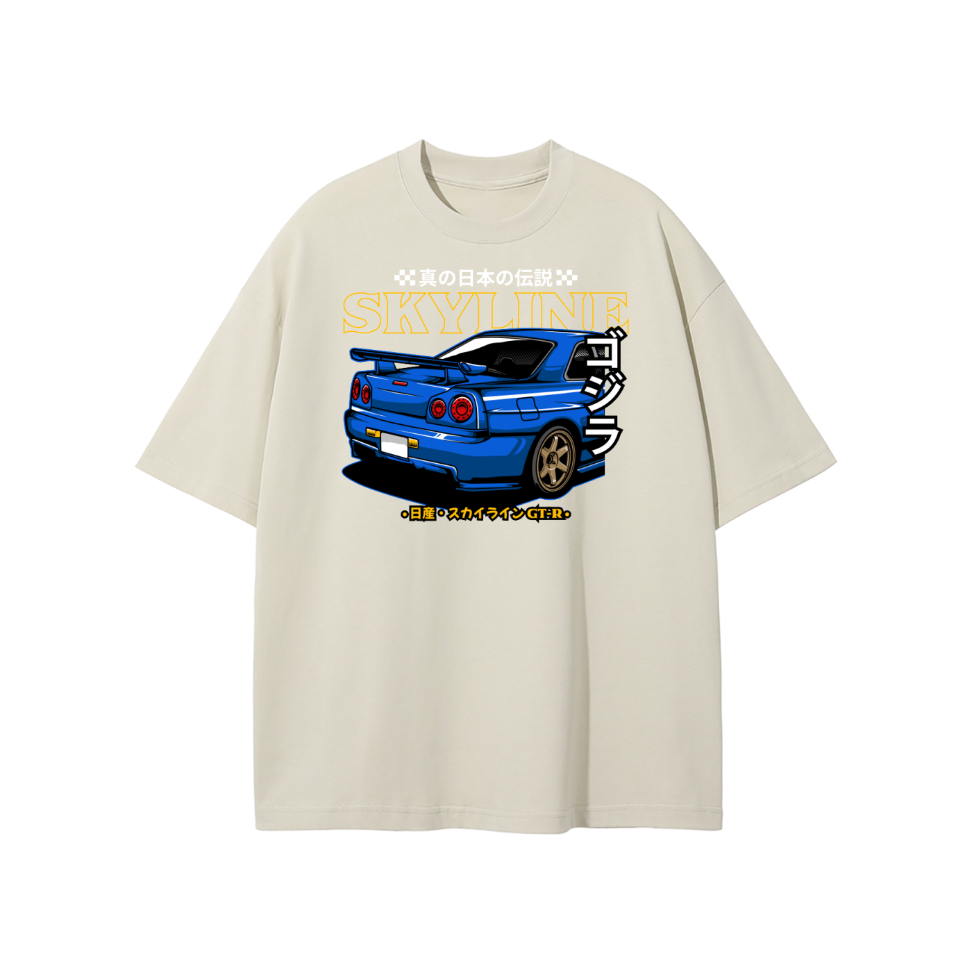 Nissan Skyline GT-R R34 Japanese Legend Oversized T-Shirt