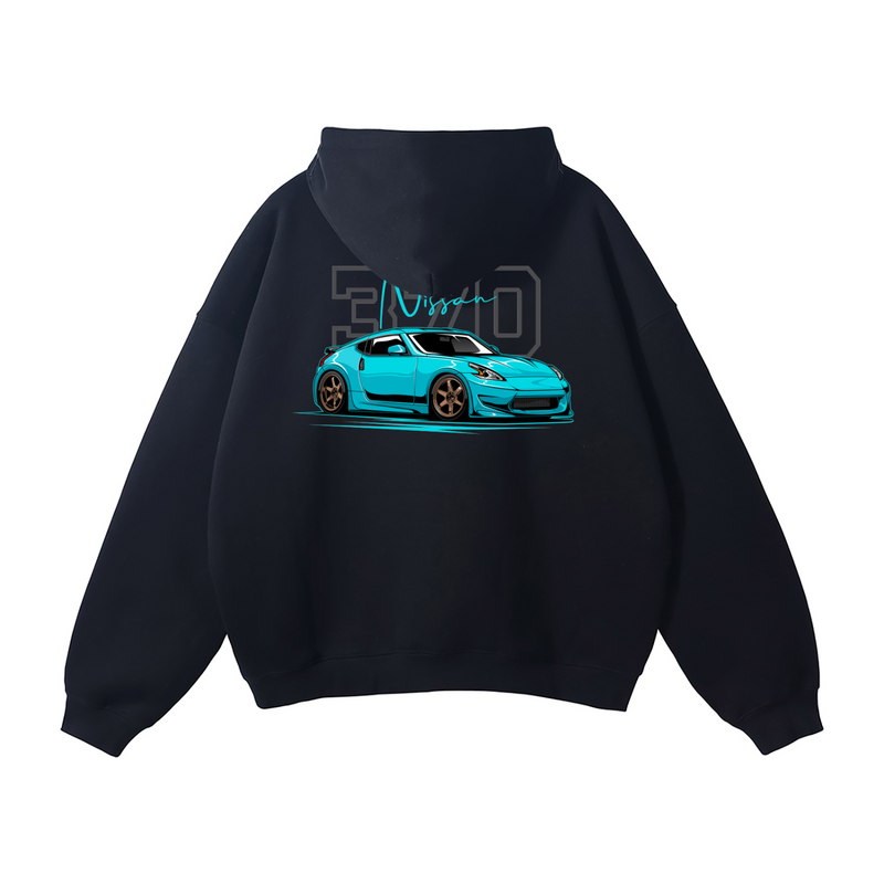 Nissan 370Z Street Build Back Graphic Hoodie\