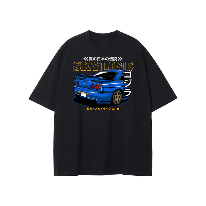 Nissan Skyline GT-R R34 Japanese Legend Oversized T-Shirt