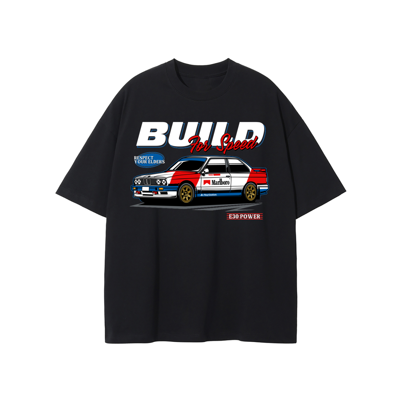 BMW "Build for Speed" T-Shirt | Car Enthusiast Streetwear