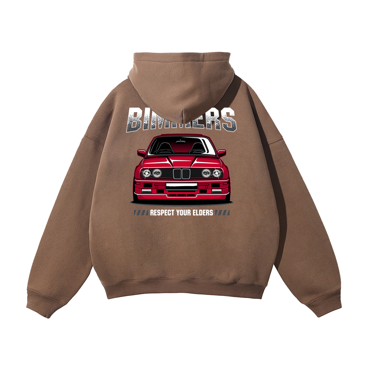 BMW “Respect Your Elders” Hoodie | Bimmers Car Enthusiast Streetwear | Chrome and Cotton Automotive Sweatshirt