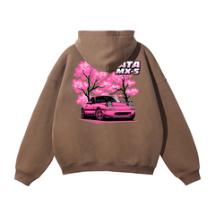 Mazda Miata MX-5 Hoodie | Cherry Blossom JDM Car Enthusiast Streetwear | Automotive Gift Sweatshirt
