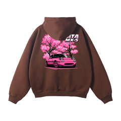 Mazda Miata MX-5 Hoodie | Cherry Blossom JDM Car Enthusiast Streetwear | Automotive Gift Sweatshirt