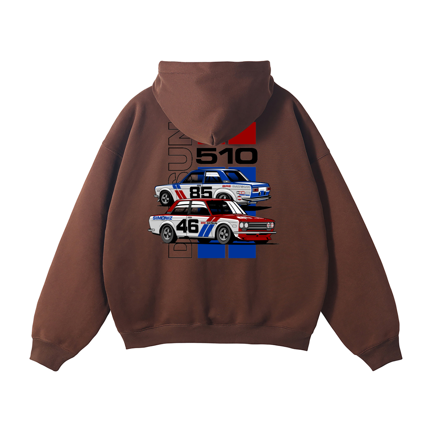 Datsun 510 Racing Hoodie | Men’s Streetwear Cotton-Blend Sweatshirt