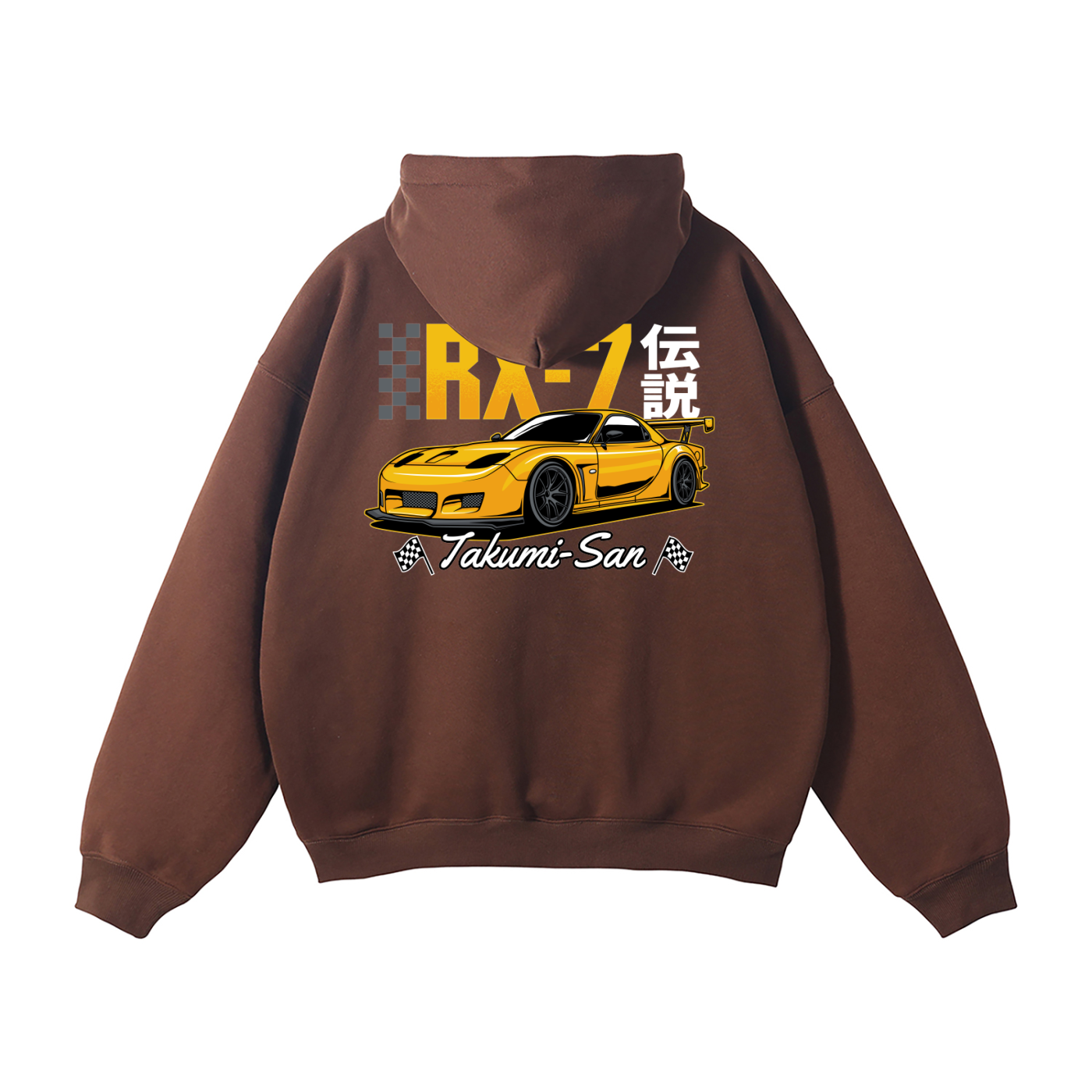 Mazda RX-7 Hoodie | JDM Rotary Legend Streetwear Pullover | Takumi-San Car Enthusiast Sweatshirt
