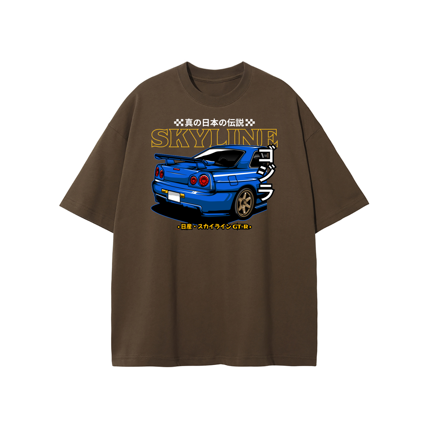 Nissan Skyline GT-R R34 Japanese Legend Oversized T-Shirt