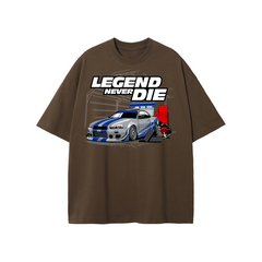 Nissan Skyline R34 Legend Never Die Oversized T-Shirt