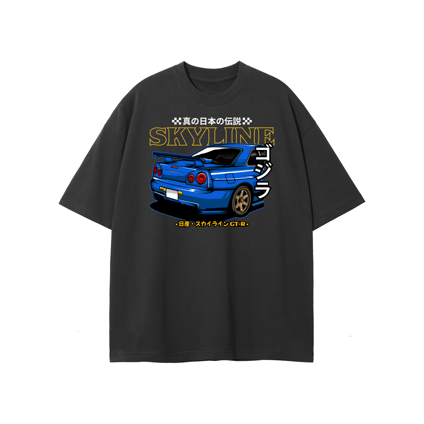 Nissan Skyline GT-R R34 Japanese Legend Oversized T-Shirt