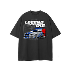Nissan Skyline R34 Legend Never Die Oversized T-Shirt