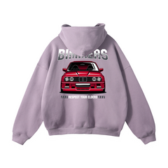 BMW “Respect Your Elders” Hoodie | Bimmers Car Enthusiast Streetwear | Chrome and Cotton Automotive Sweatshirt