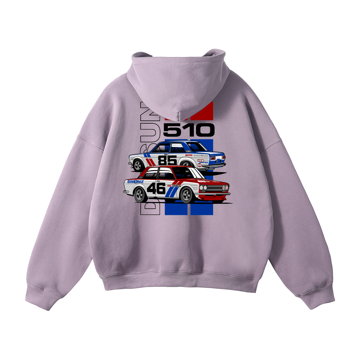 Datsun 510 Racing Hoodie | Men’s Streetwear Cotton-Blend Sweatshirt