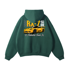 Mazda RX-7 Hoodie | JDM Rotary Legend Streetwear Pullover | Takumi-San Car Enthusiast Sweatshirt
