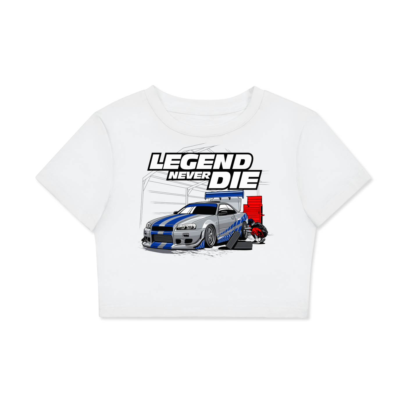 Nissan Skyline R34 Legend Never Die Crop Top
