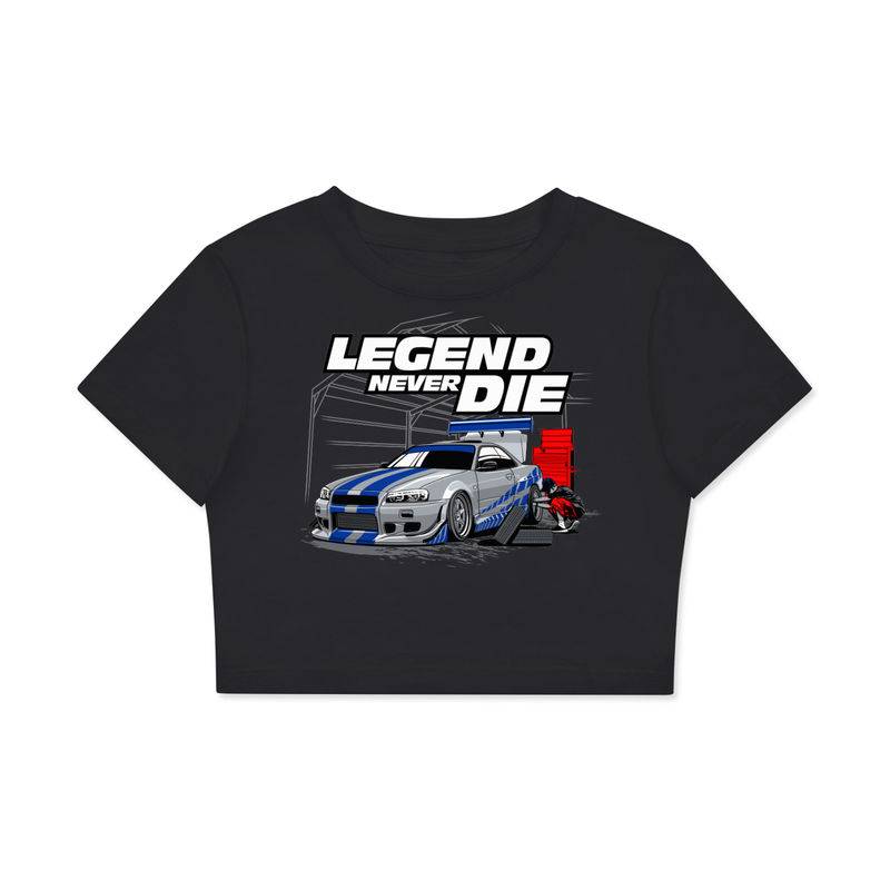 Nissan Skyline R34 Legend Never Die Crop Top