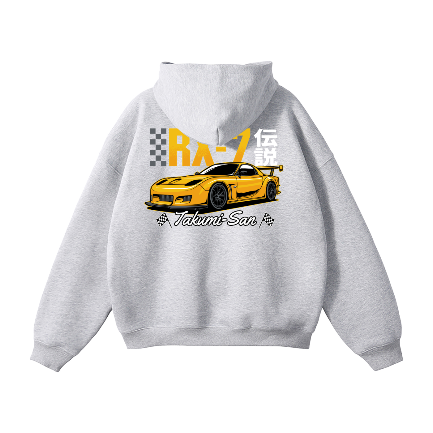Mazda RX-7 Hoodie | JDM Rotary Legend Streetwear Pullover | Takumi-San Car Enthusiast Sweatshirt