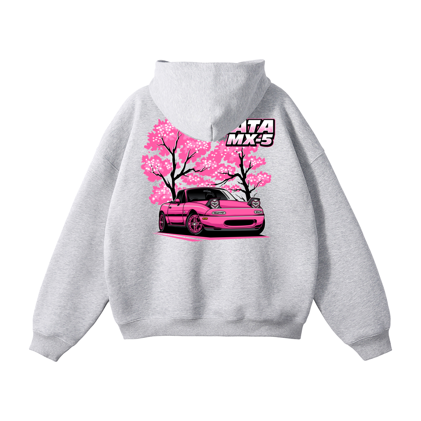 Mazda Miata MX-5 Hoodie | Cherry Blossom JDM Car Enthusiast Streetwear | Automotive Gift Sweatshirt