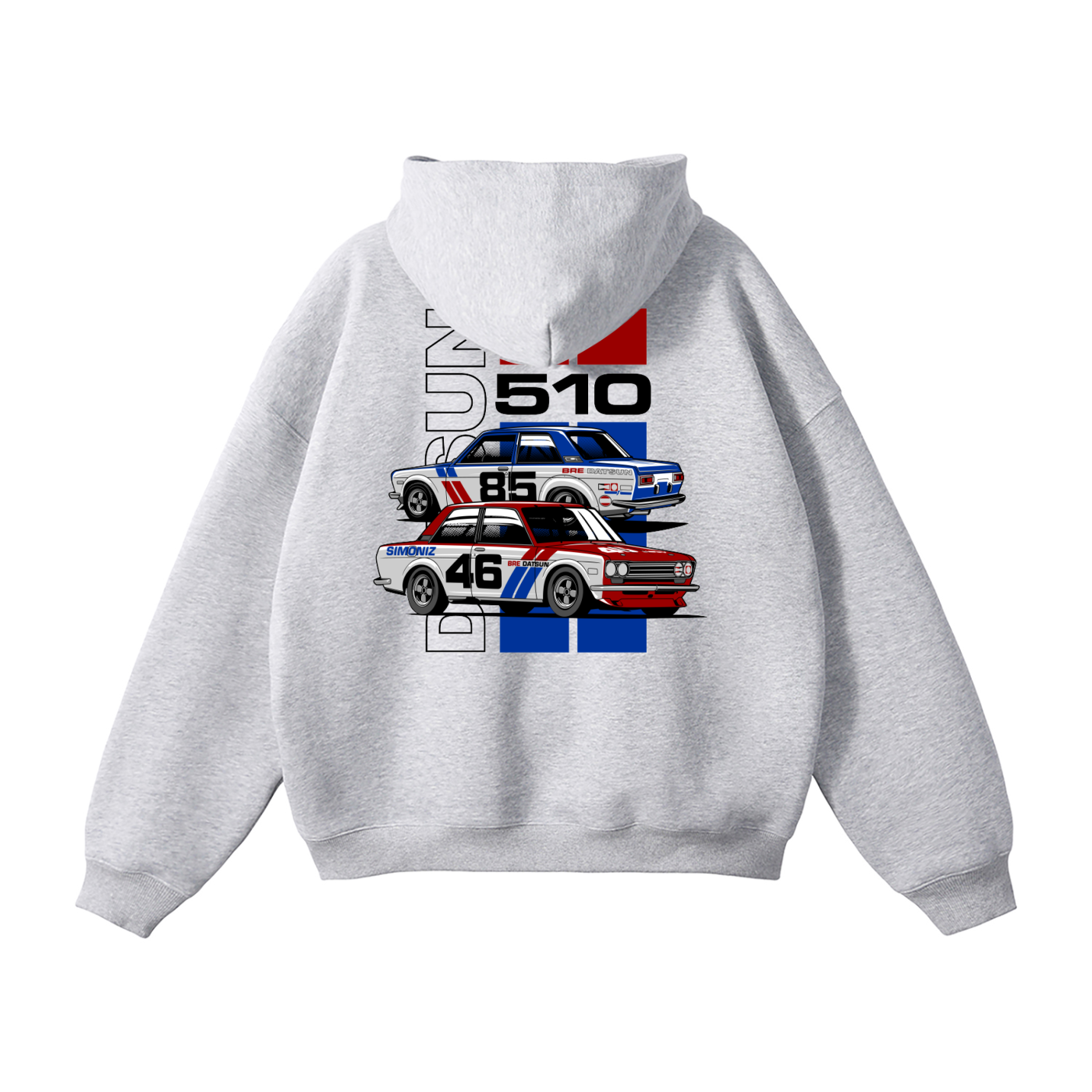 Datsun 510 Racing Hoodie | Men’s Streetwear Cotton-Blend Sweatshirt