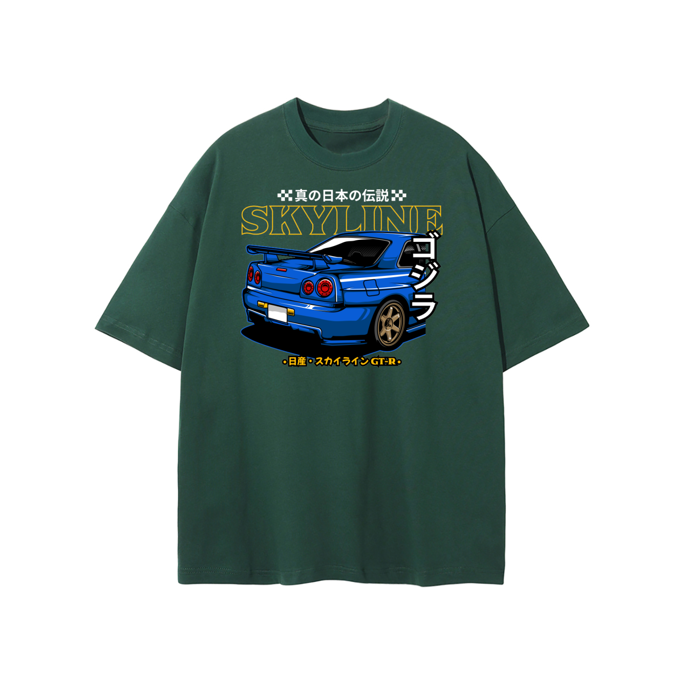 Nissan Skyline GT-R R34 Japanese Legend Oversized T-Shirt