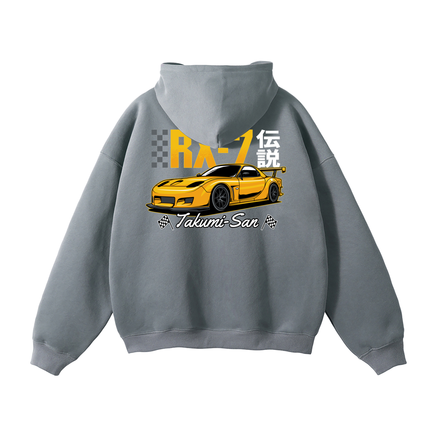Mazda RX-7 Hoodie | JDM Rotary Legend Streetwear Pullover | Takumi-San Car Enthusiast Sweatshirt