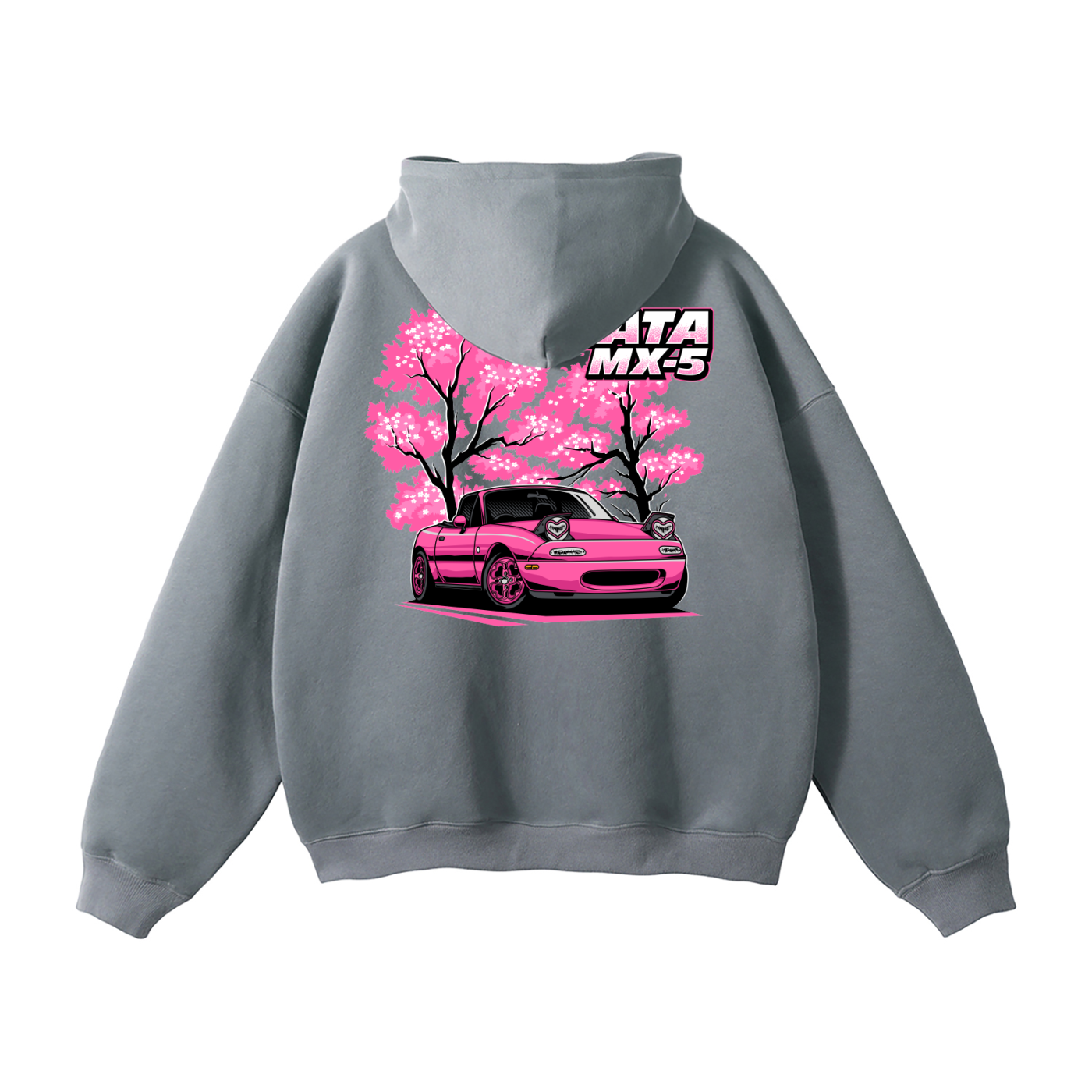 Mazda Miata MX-5 Hoodie | Cherry Blossom JDM Car Enthusiast Streetwear | Automotive Gift Sweatshirt