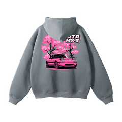 Mazda Miata MX-5 Hoodie | Cherry Blossom JDM Car Enthusiast Streetwear | Automotive Gift Sweatshirt