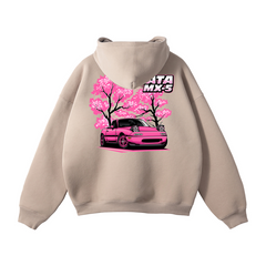 Mazda Miata MX-5 Hoodie | Cherry Blossom JDM Car Enthusiast Streetwear | Automotive Gift Sweatshirt