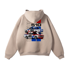 Datsun 510 Racing Hoodie | Men’s Streetwear Cotton-Blend Sweatshirt