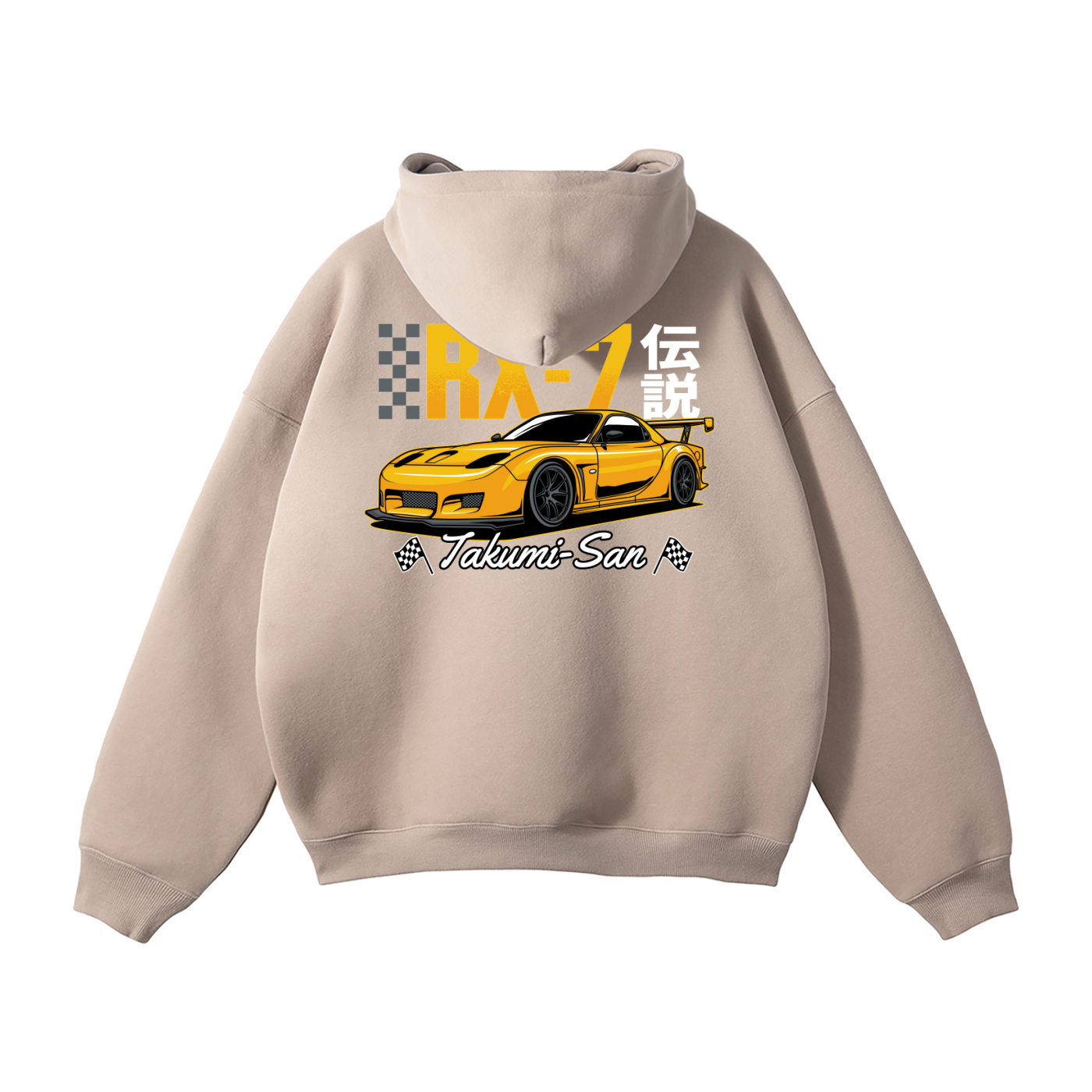 Mazda RX-7 Hoodie | JDM Rotary Legend Streetwear Pullover | Takumi-San Car Enthusiast Sweatshirt