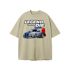 Nissan Skyline R34 Legend Never Die Oversized T-Shirt