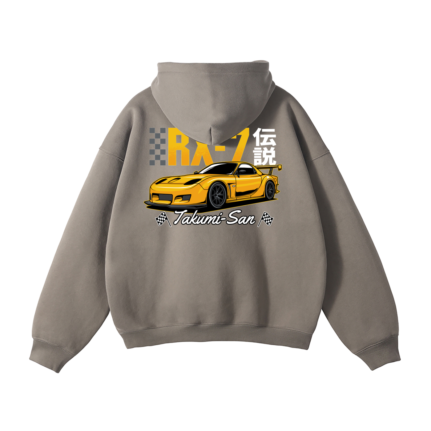 Mazda RX-7 Hoodie | JDM Rotary Legend Streetwear Pullover | Takumi-San Car Enthusiast Sweatshirt
