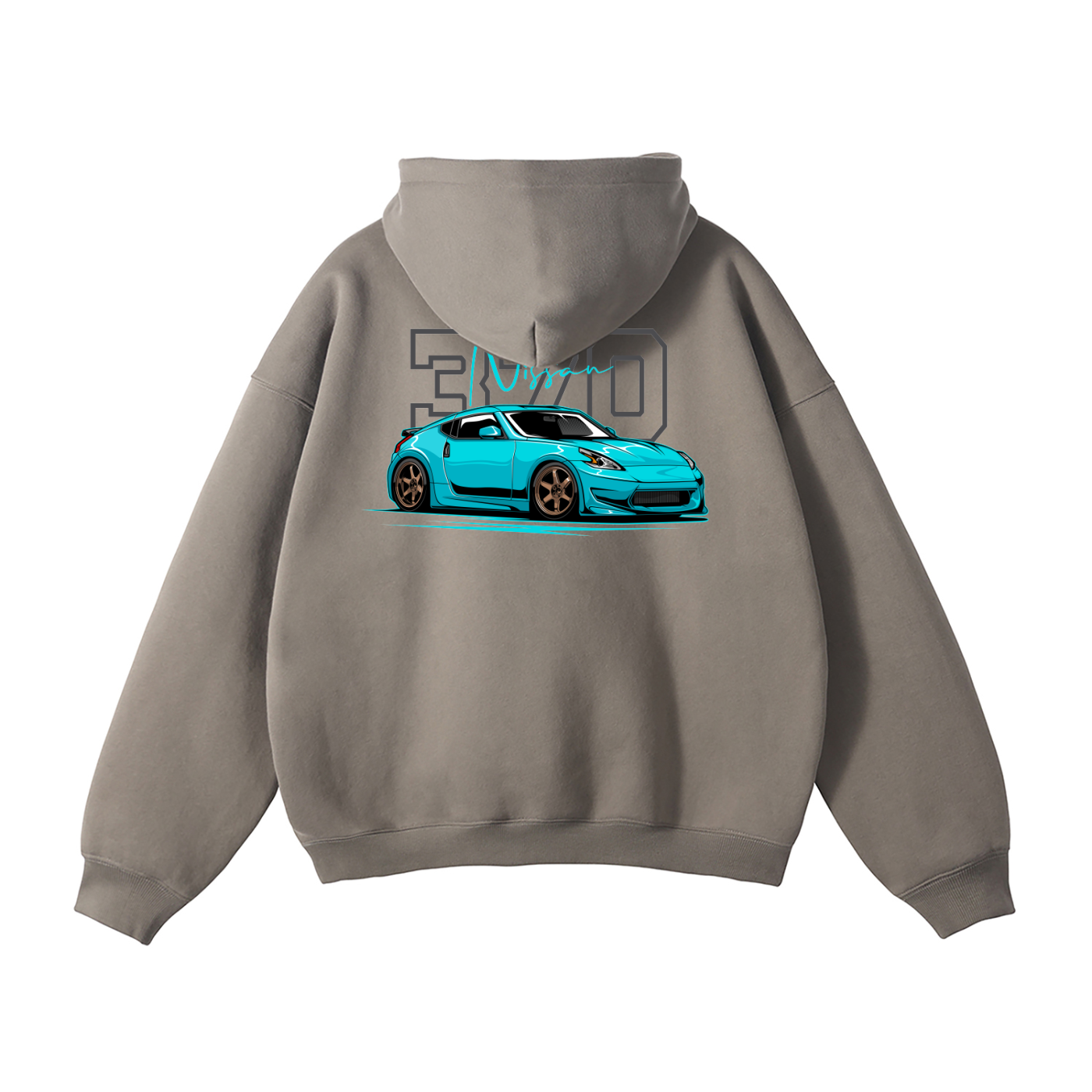 Nissan 370Z Street Build Back Graphic Hoodie\