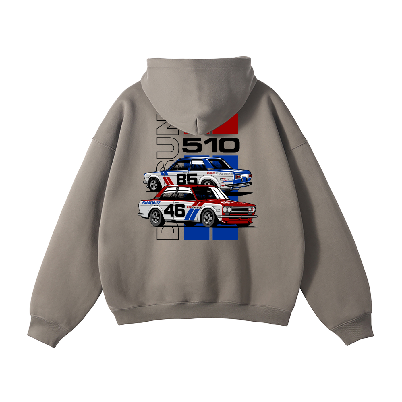 Datsun 510 Racing Hoodie | Men’s Streetwear Cotton-Blend Sweatshirt
