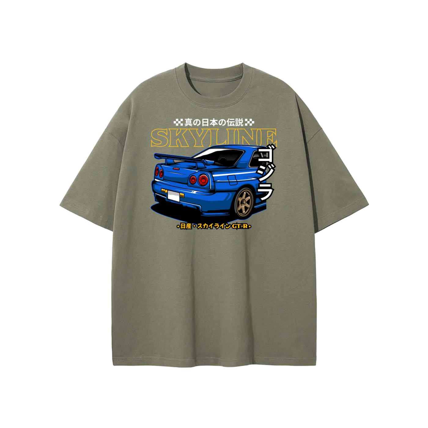 Nissan Skyline GT-R R34 Japanese Legend Oversized T-Shirt
