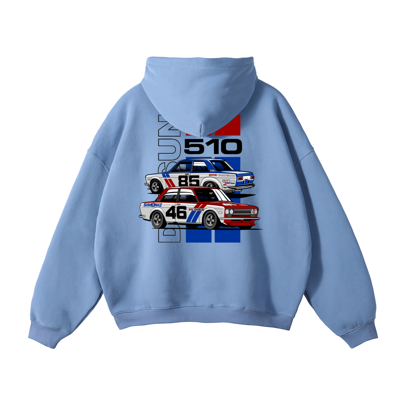 Datsun 510 Racing Hoodie | Men’s Streetwear Cotton-Blend Sweatshirt
