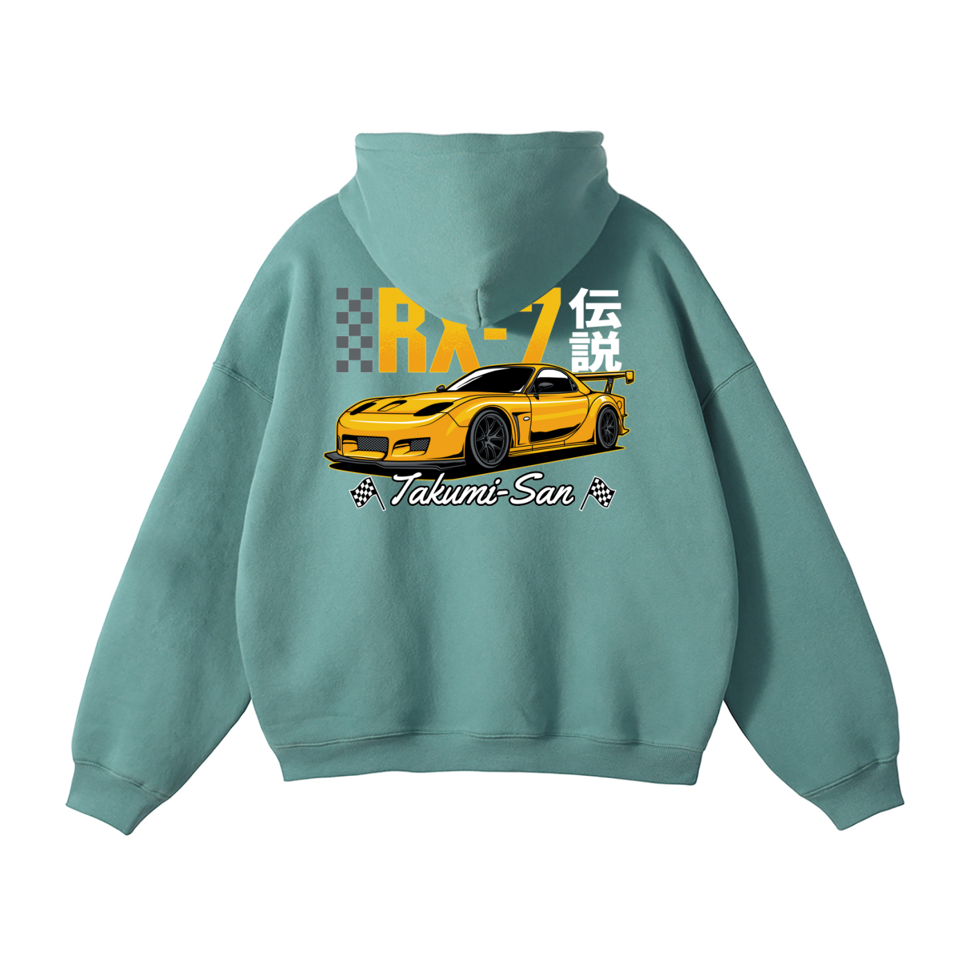 Mazda RX-7 Hoodie | JDM Rotary Legend Streetwear Pullover | Takumi-San Car Enthusiast Sweatshirt