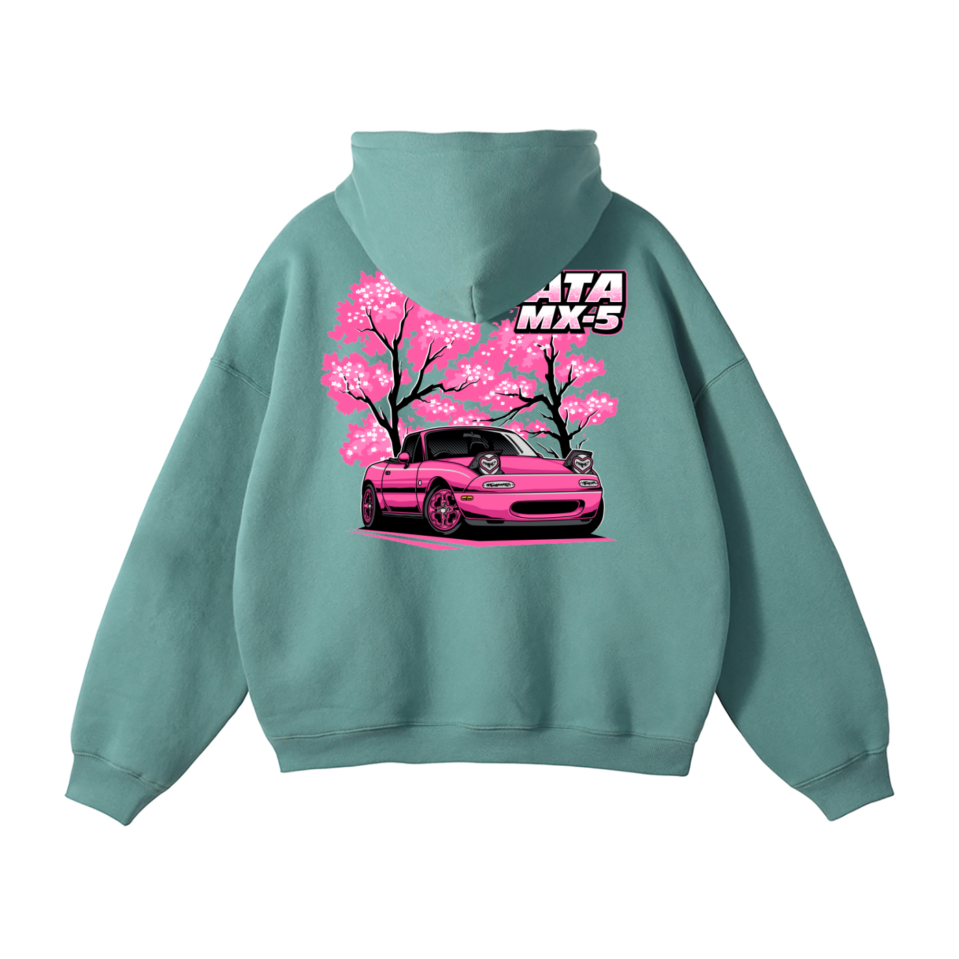 Mazda Miata MX-5 Hoodie | Cherry Blossom JDM Car Enthusiast Streetwear | Automotive Gift Sweatshirt