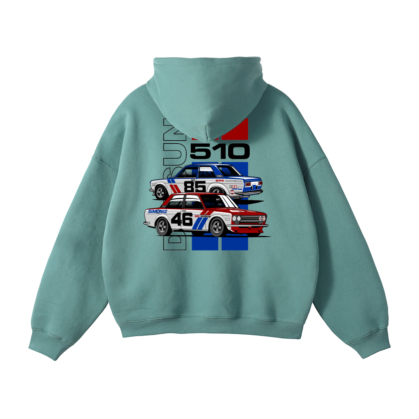 Datsun 510 Racing Hoodie | Men’s Streetwear Cotton-Blend Sweatshirt