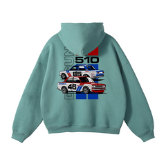 Datsun 510 Racing Hoodie | Men’s Streetwear Cotton-Blend Sweatshirt