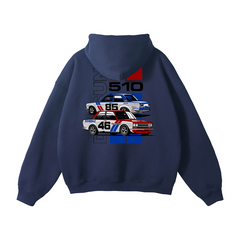Datsun 510 Racing Hoodie | Men’s Streetwear Cotton-Blend Sweatshirt