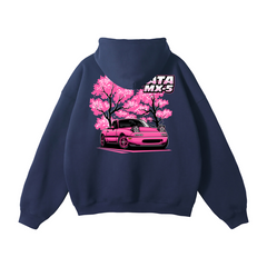 Mazda Miata MX-5 Hoodie | Cherry Blossom JDM Car Enthusiast Streetwear | Automotive Gift Sweatshirt