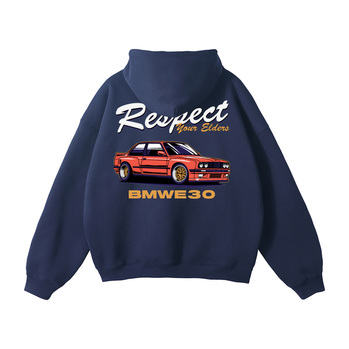 BMW E30 Respect Your Elders Retro Hoodie