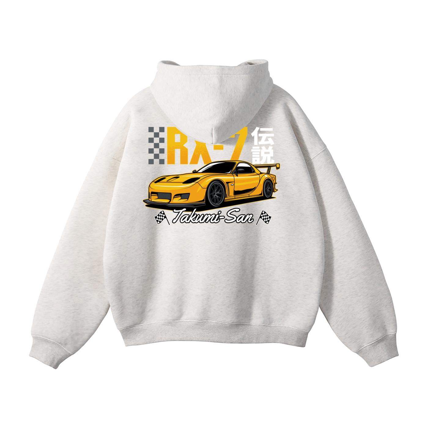 Mazda RX-7 Hoodie | JDM Rotary Legend Streetwear Pullover | Takumi-San Car Enthusiast Sweatshirt