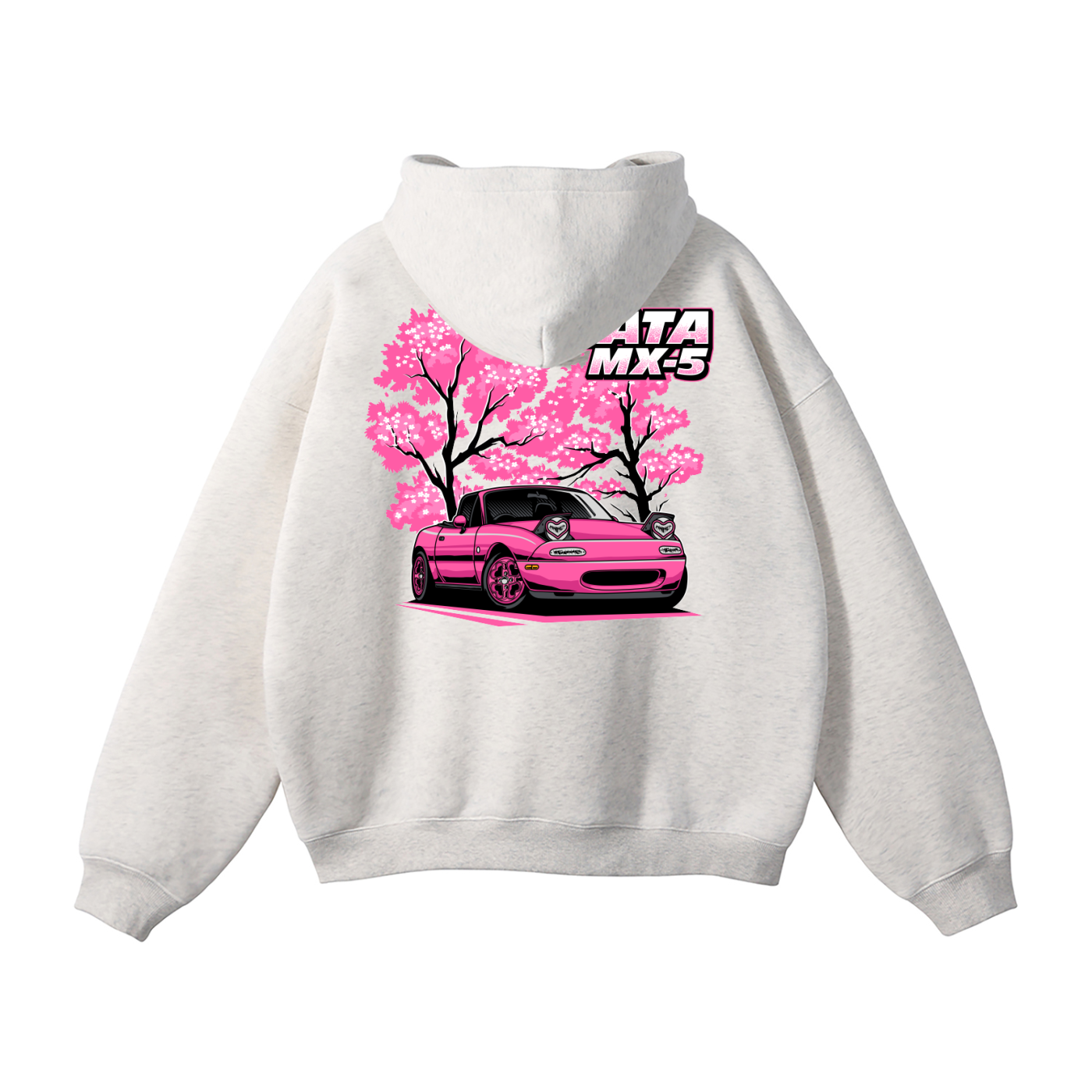 Mazda Miata MX-5 Hoodie | Cherry Blossom JDM Car Enthusiast Streetwear | Automotive Gift Sweatshirt