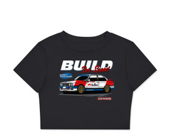 BMW E30 Built for Speed Retro Crop Top
