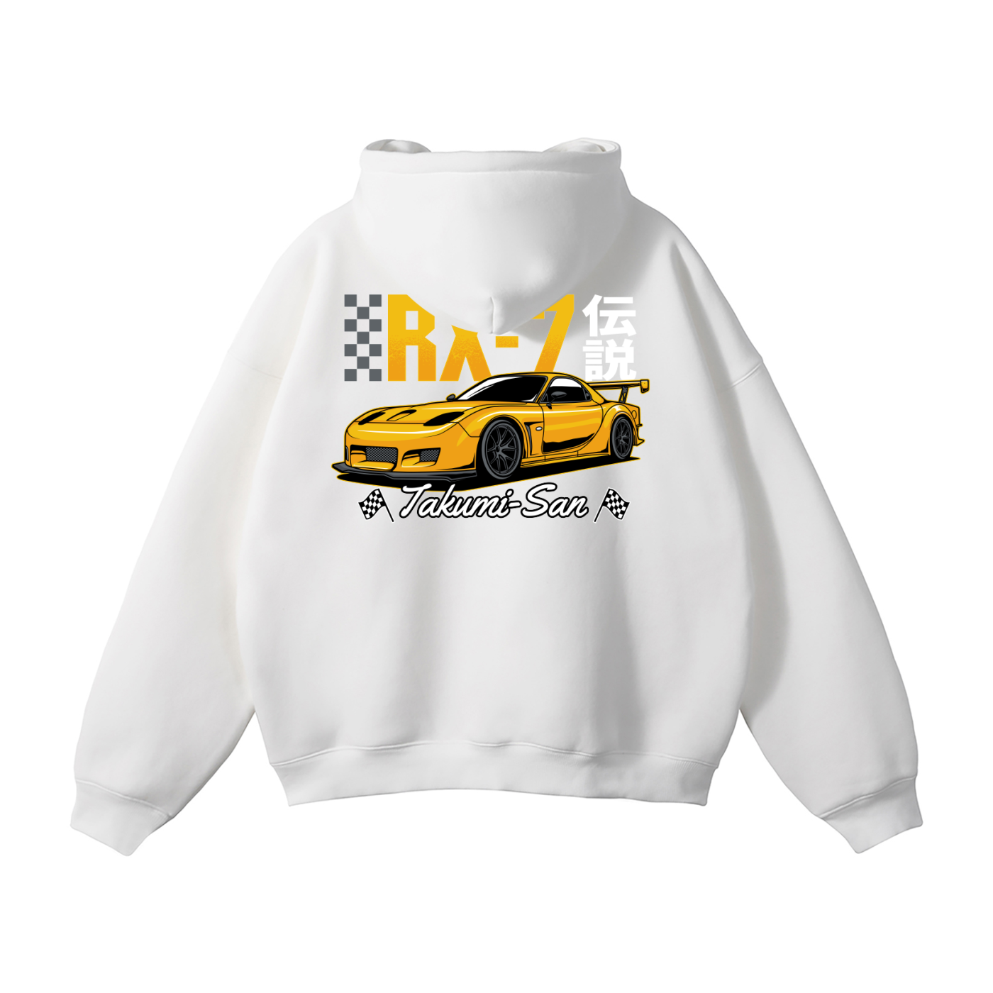Mazda RX-7 Hoodie | JDM Rotary Legend Streetwear Pullover | Takumi-San Car Enthusiast Sweatshirt