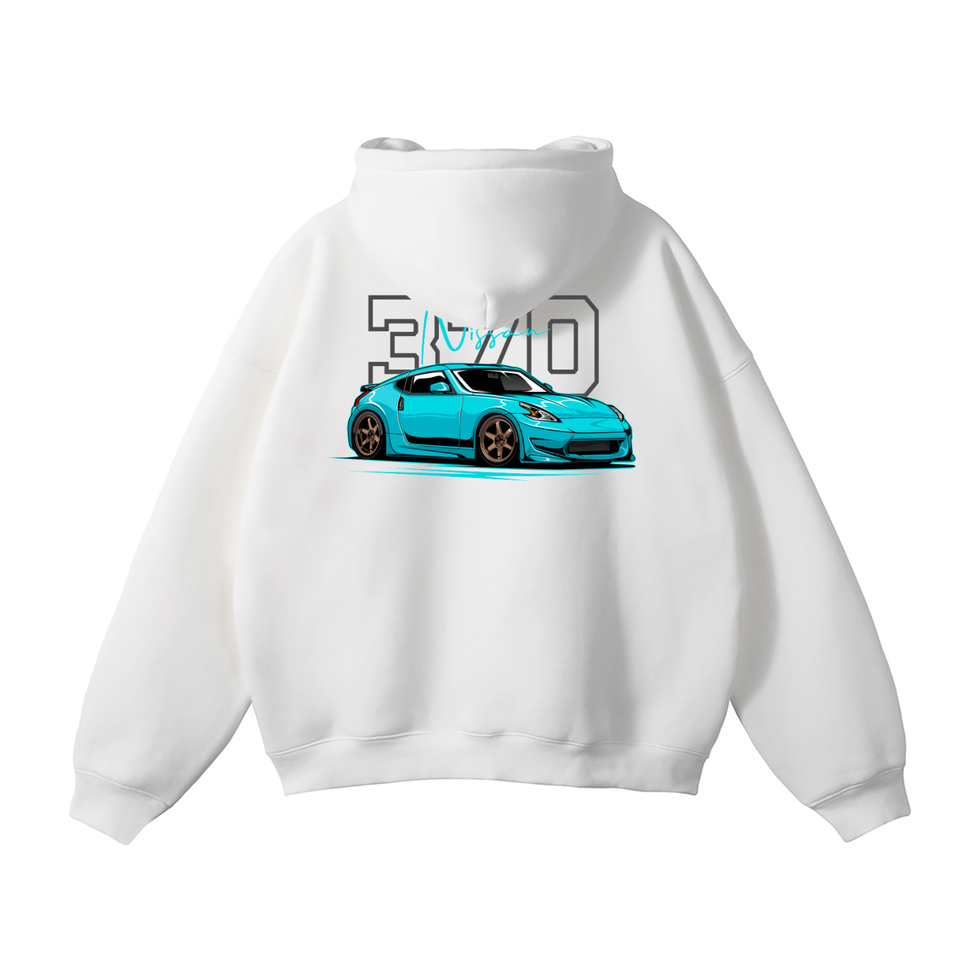 Nissan 370Z Street Build Back Graphic Hoodie\