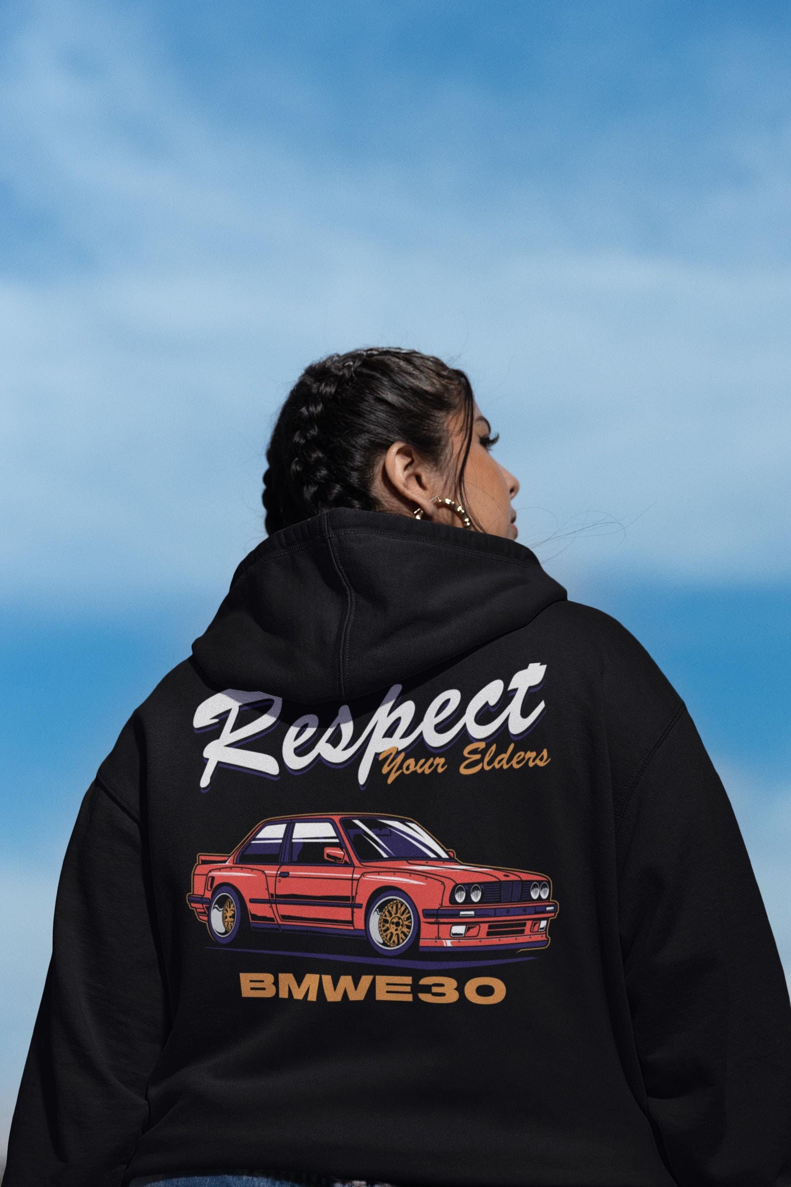 BMW E30 "Respect Your Elders" Hoodie | Car Enthusiast Streetwear